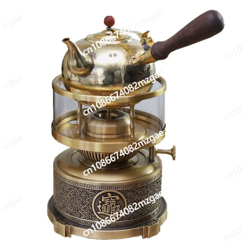 

Handmade boiling water copper pot Chinese brass handmade copper pot making tea