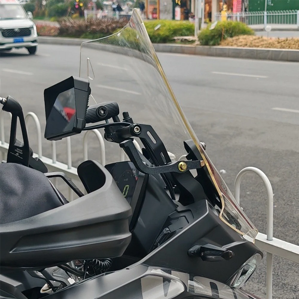 DSX525 Motorcycle Racing Windshields and Lifting Levers Support Lever One-button Lifting Aid Device For VOGE DS525X DS625X DS500