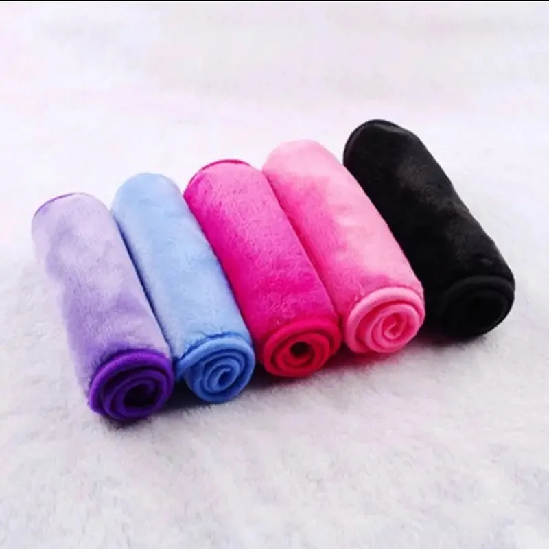 2/4pcs Reusable Remover Facial Makeup Removal Towel Microfiber Cloth Pads Face Cleaner Cleansing Wipes Skin Care Beauty Tools