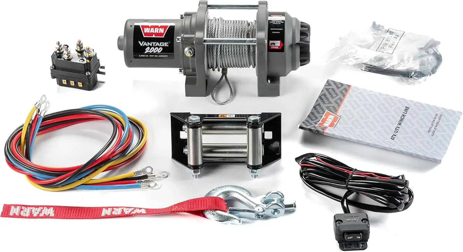 Vantage 2000 Winch - 2000 lb. Capacity, 50' of 5/32