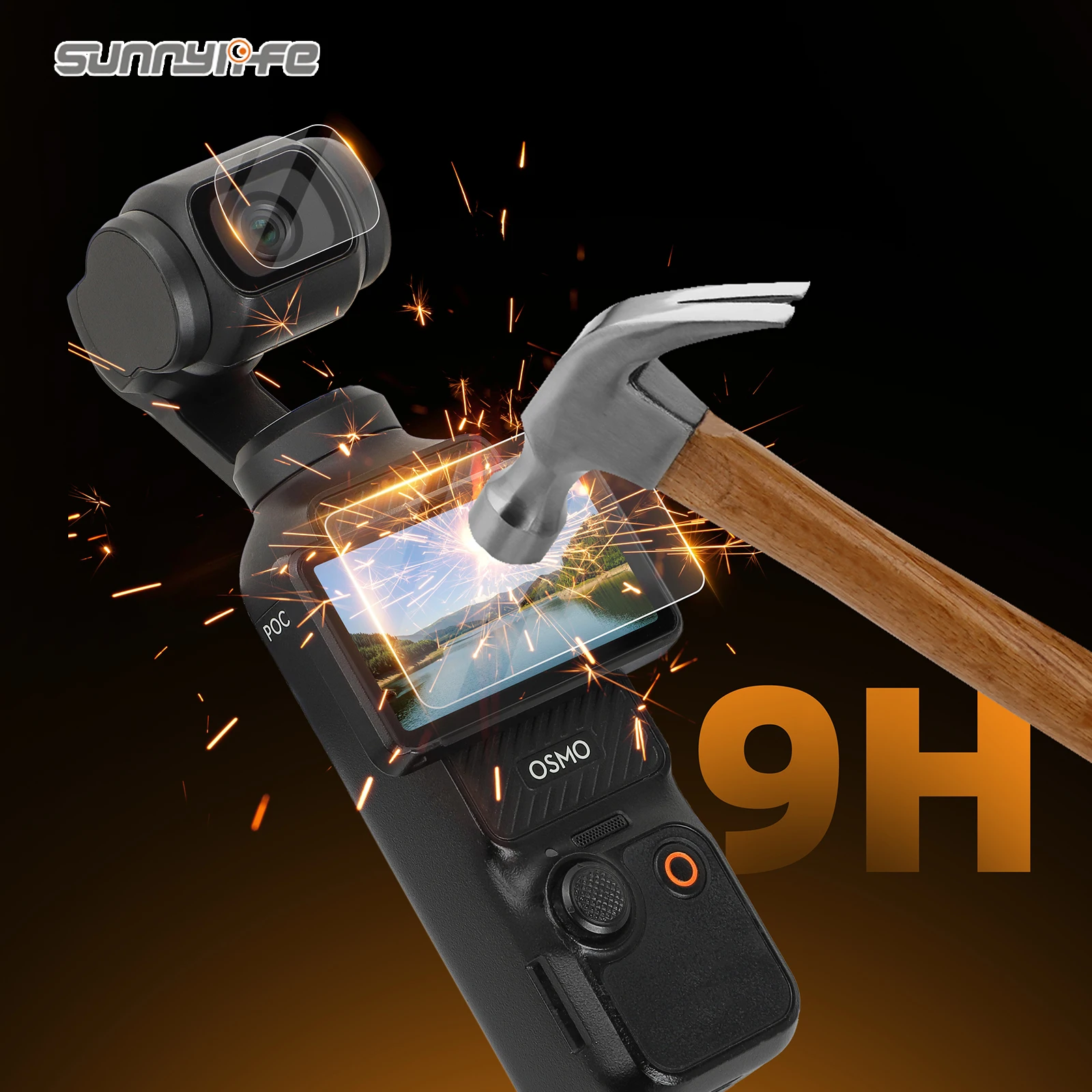 Sunnylife For DJI Osmo POCKET 4P/4/3 Scratch-Proof Protective Film AR Antireflection Lens Screen Explosion-Proof Toughened Film
