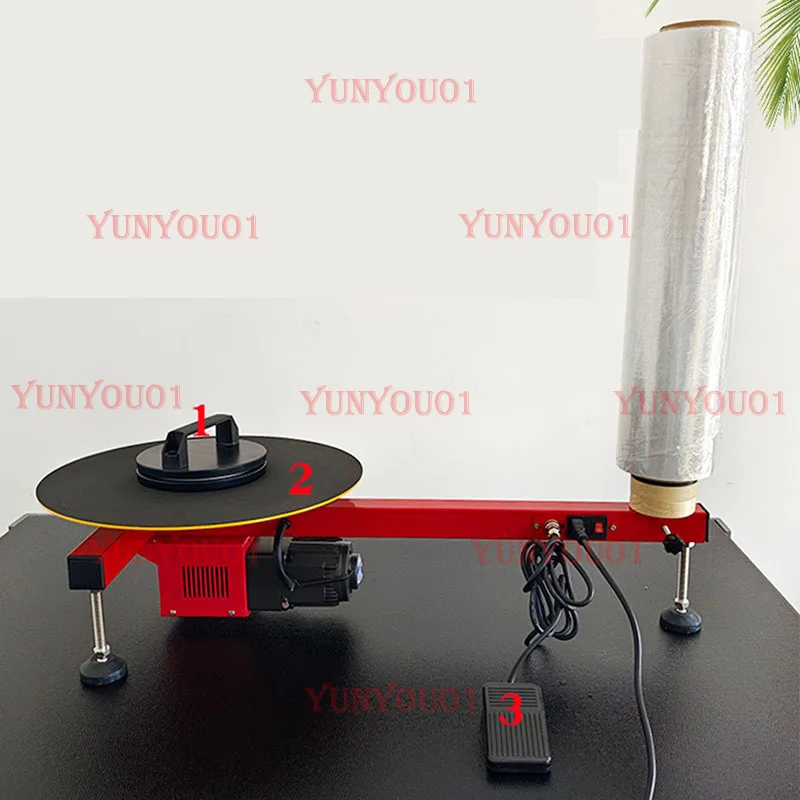 Electric PE Winding Film Packaging Machine Semi-Automatic Stretching Film Baler  Carton Box Film Wrapping Tool