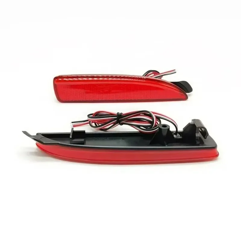

For 2pcs Red Lens Cover Tail Stop Brake Light Lamps Popular Rear Bumper Reflector for Mazda 2 3