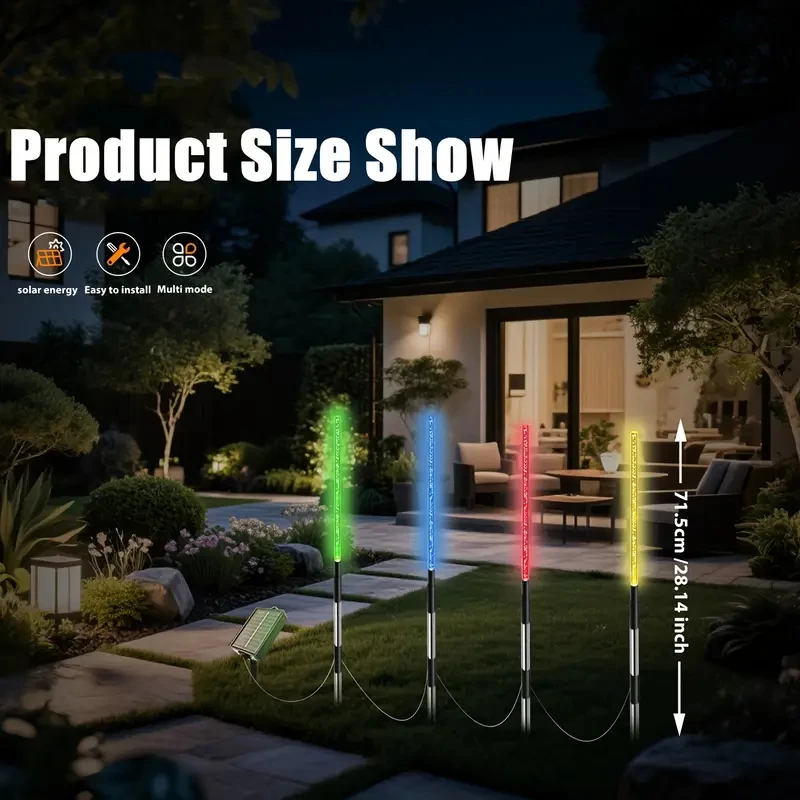 4 قطعة فقاعة الشمسية حديقة حصة أضواء IP65 RGB اللون تغيير في الهواء الطلق إضاءة مقاومة للماء لساحة بار حفلة الحديقة مول ديكور