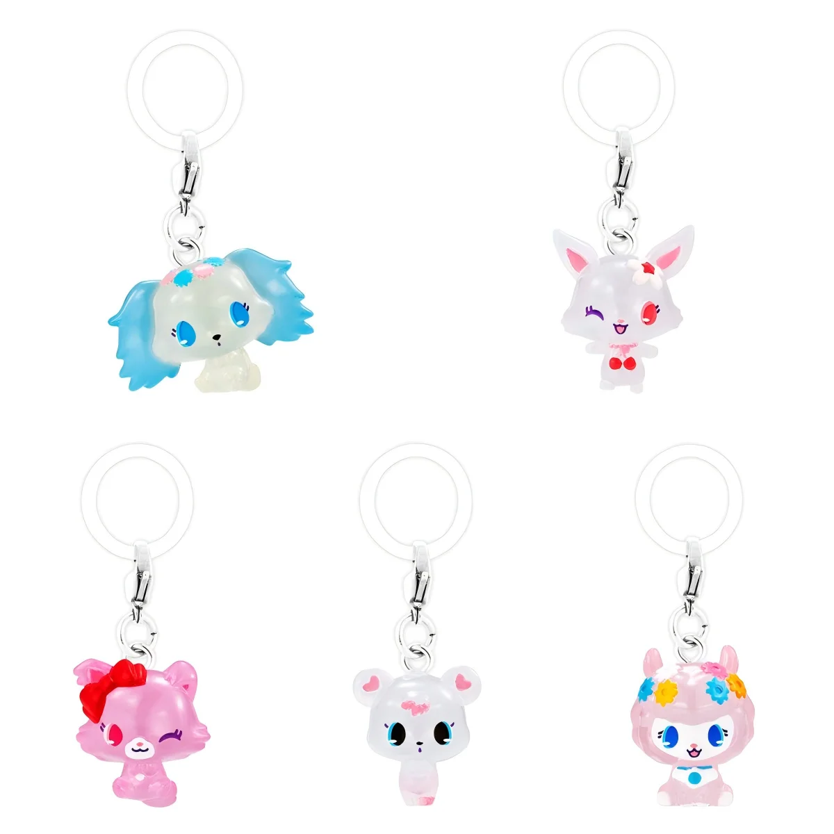 JEWEL DOLL KEYCHAIN 1個 Bandai Jewelpet Marked Small Object Modeling Pendant Hanging