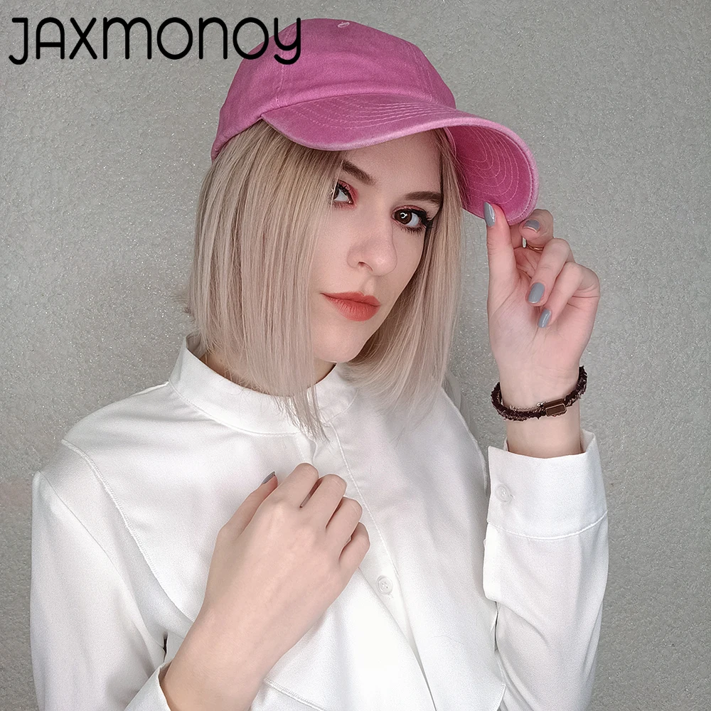 

Jaxmonoy Vintage Washed Cotton Baseball Cap Solid Spring Summer Casual Cap Fashion Hat Men and Women Outdoor Simple Baseball Cap