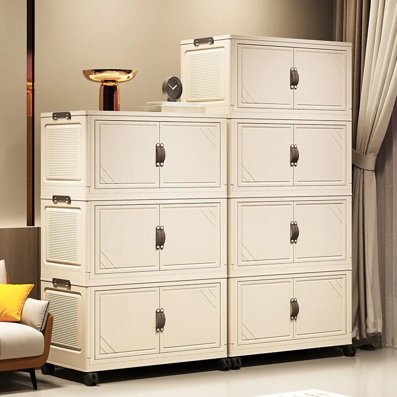 Plastic drawer storage box with lid