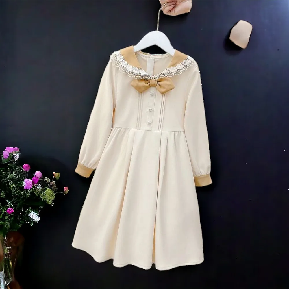 Teenagers Preppy Style Dresses For Girls Clothes Princess Party Spring  Autumn Long Sleeve Kids Clothing Vestido 6 8 10 14 Years