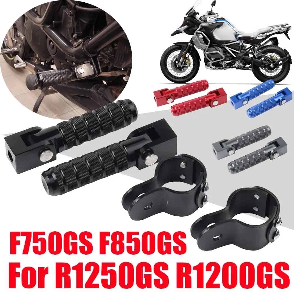 

For BMW R1250GS R1200GS F750GS F850GS F 850 R 1250 1200 GS Footrests Accessories Highway Front Foot Pegs Folding Footpegs Clamps