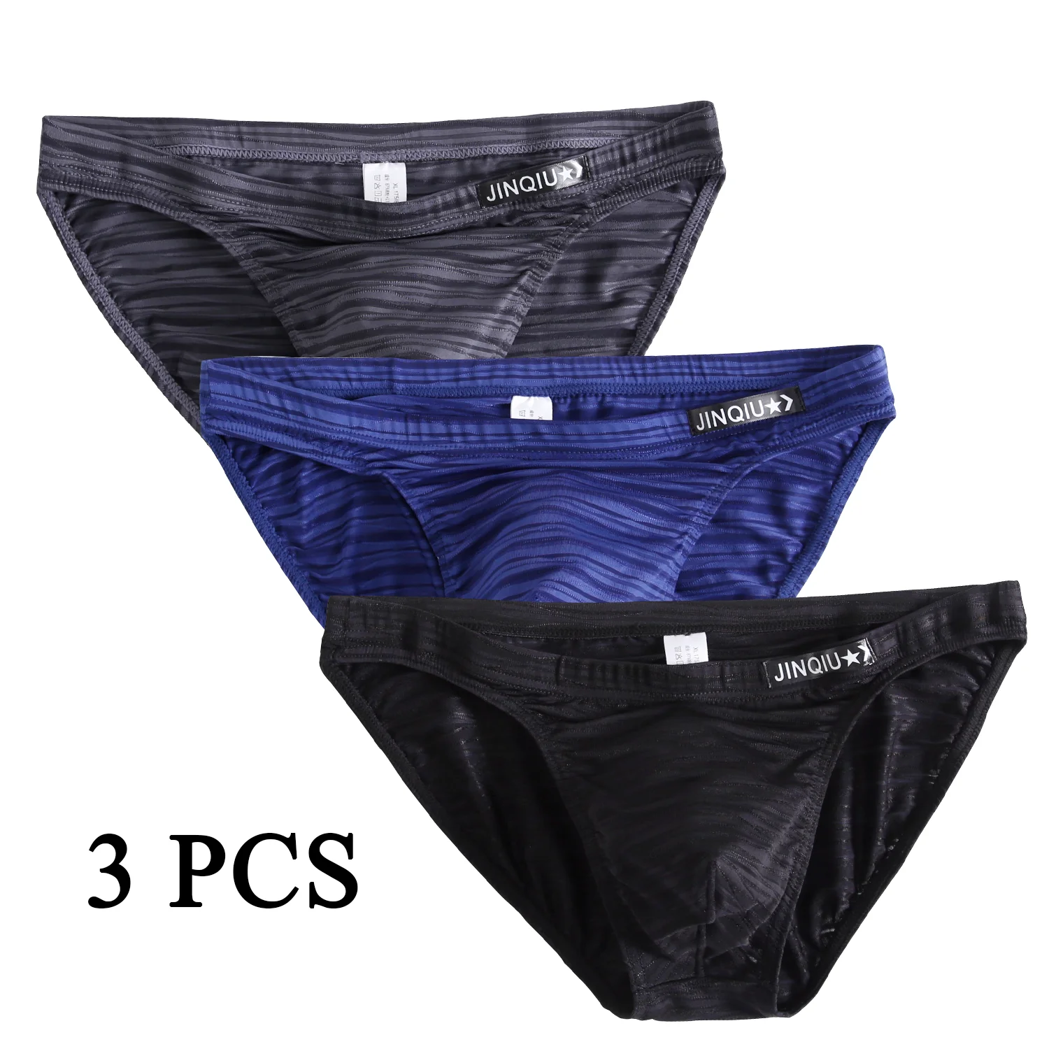 3 PCS Men Panties Nylon Underwear Male Brand Boxer And Underpants For Homme Lot Luxury Set Sexy Shorts Gift Slip