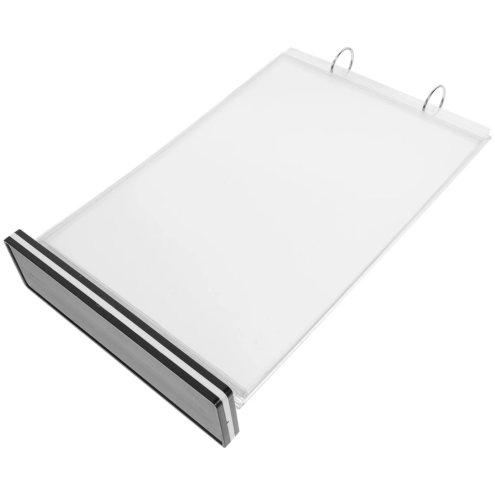 Menu Stand Holder A4 Size Flip Table Sign For Restaurants Cafes Bars Desk Organizer Double Sided Display Rack Portable