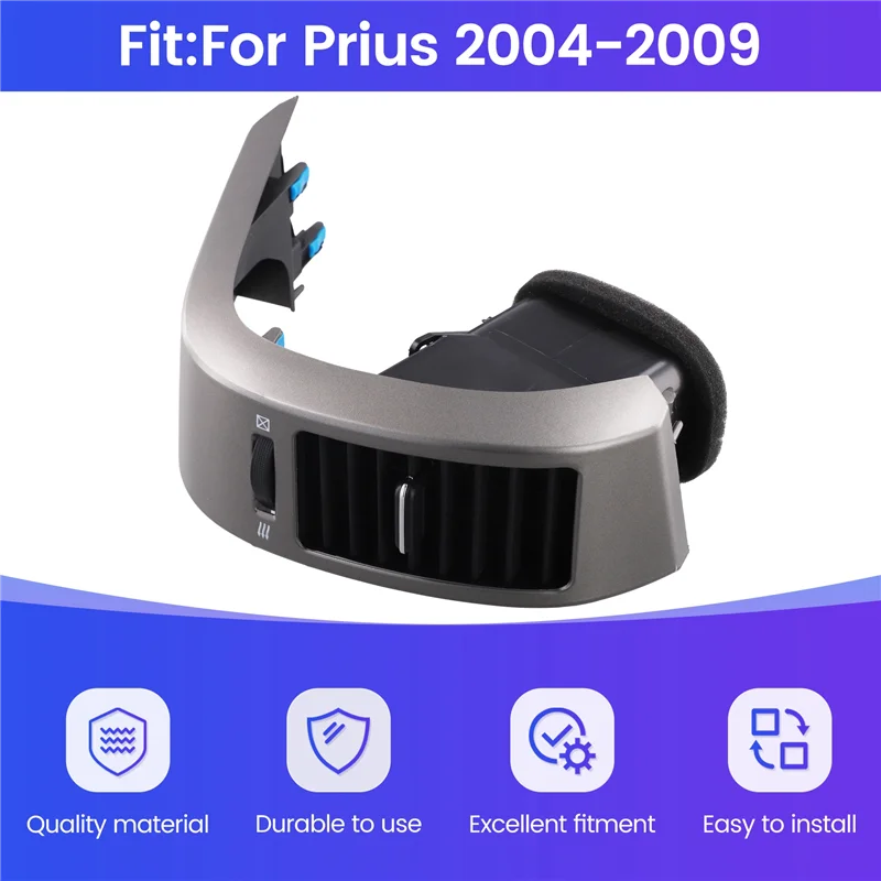 Car Front Dashboard Vent Panel Air Conditioner Outlet Grille For Toyota Prius 2004-2009