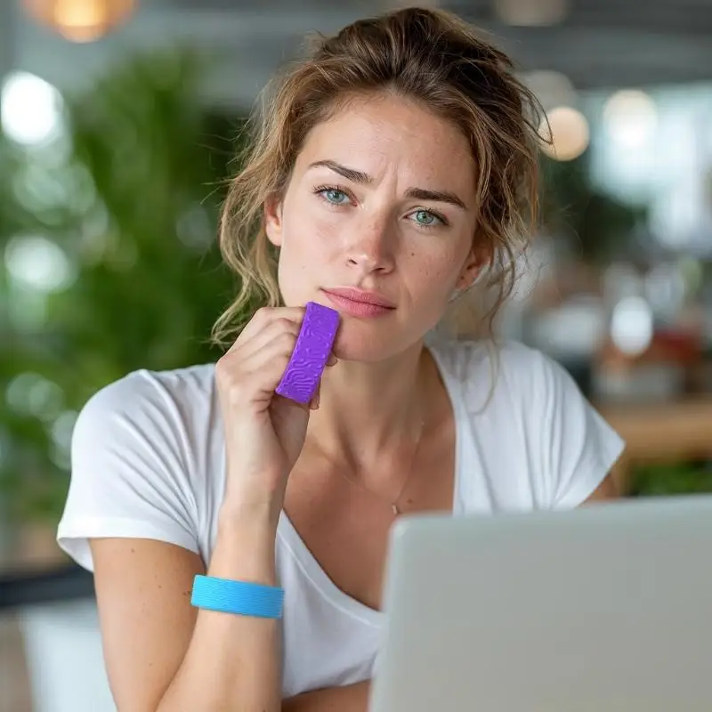 a5ycクリエイティブ感覚アクティビティブレスレットカラフルなテクスチャされた幼児向けのノベルティギャグ