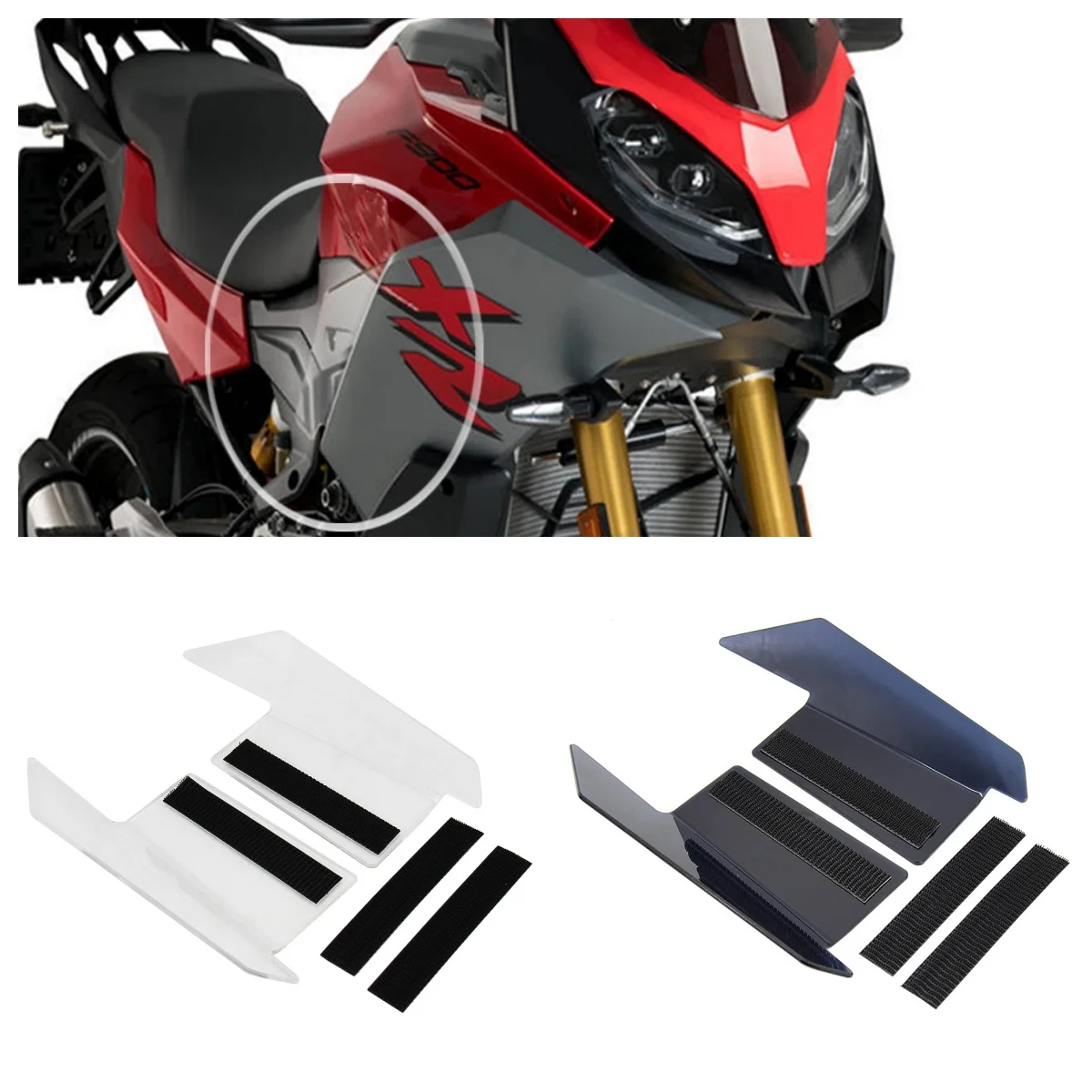 

Motorcycle ABS Wind Deflector Windshield Side Panels Upper Spoiler For BMW F900XR F 900XR F900 XR 2020 Motorcycle Accessories
