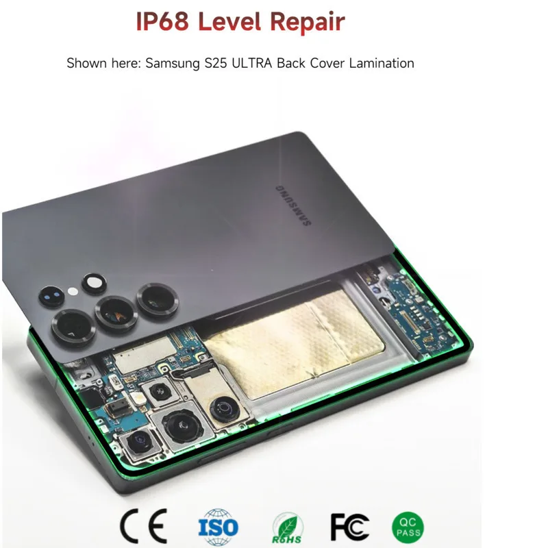 

Механическая клейкая лента для телефонов с изогнутым экраном, только протестирована, толщина/вязкость, без повреждений, для замены задней крышки, инструменты для ремонта