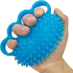 Finger Exercise Stress Balls Blue Finger Hand Exercise Ball Grip Strengthener Balls with Soft Spines Grip Strengthener Balls