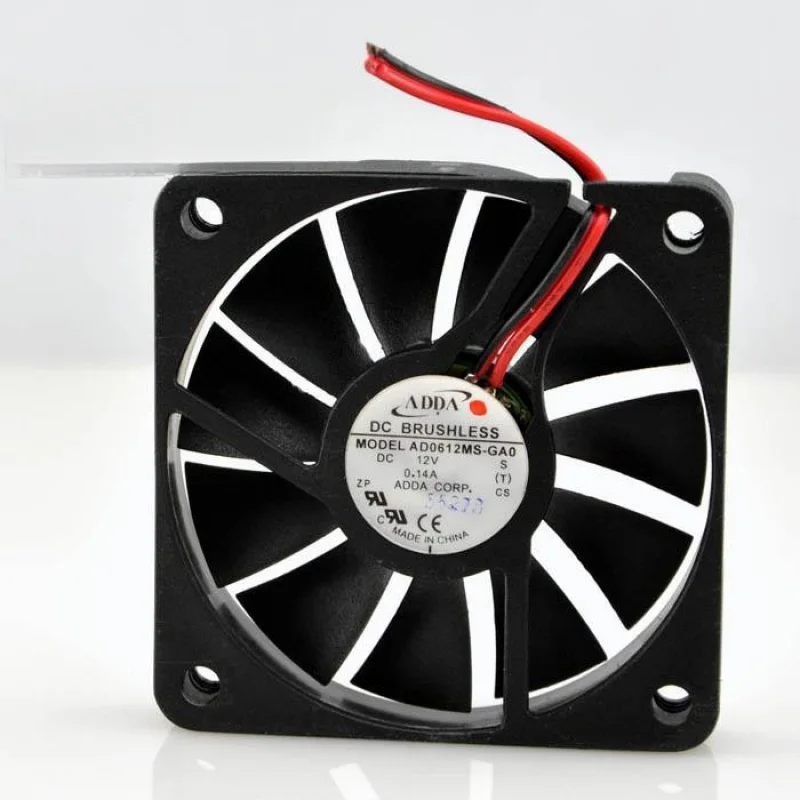 

AD0612MS-GAO 6cm Fan 6010 Mute Cooling Fan 12V 0.14a AD0612MS 2 Wire