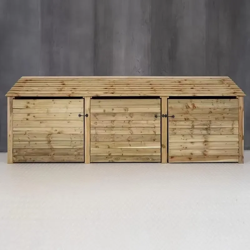 Eco-Friendly Waterproof Garden Shed Outdoor Firewood Storage Heavy Storage Rack Wooden Log Store