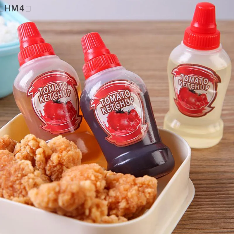 〔HM4〕 40ML kitchen Plastics Small Sauce Container Tomato Gravy Boat Salad Dressing Oil Spray Bottle