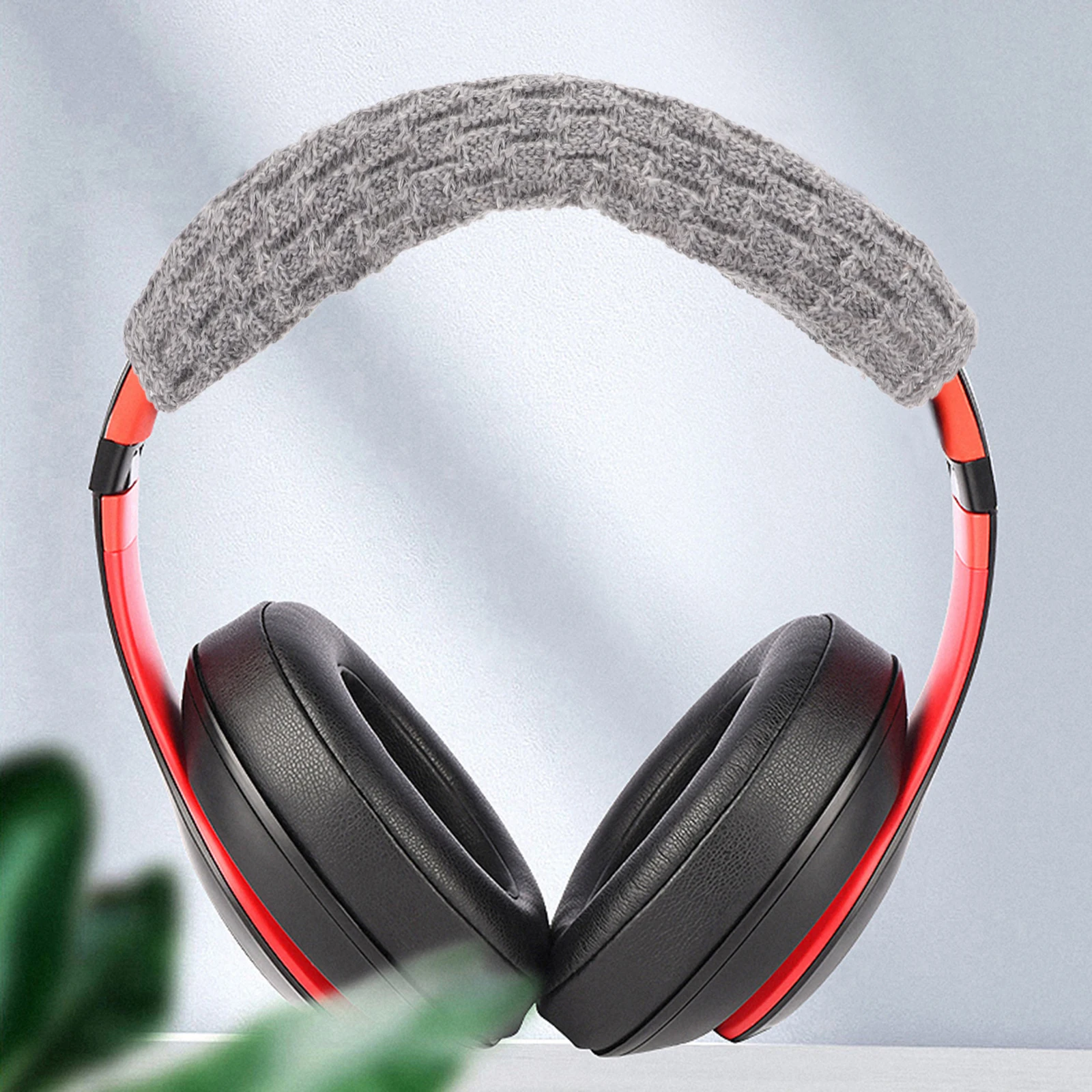 

Knitted Headphone Protective Cover Headband Earphone Yarn Woolen Headset Protector