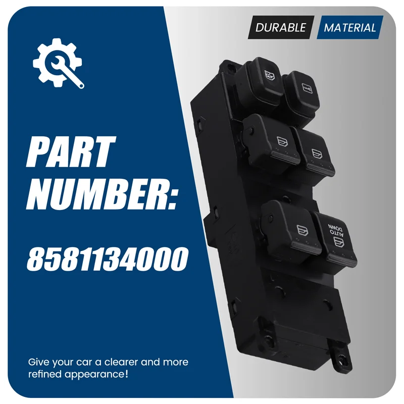 

A02Q-8581134000 Car Power Window Main Switch For Ssangyong Korando 2013-2015