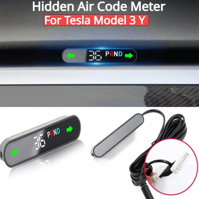 HUD For Tesla Model 3 Model Y Air Code Meter Automotive Head-Up Smart Display LCD Instrument Modification Dedicated Accessories