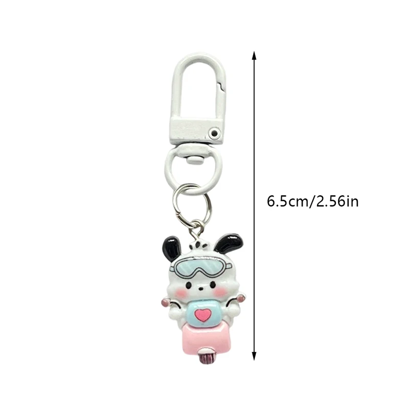 Kawaii Sanrio Pochacco Key Chain Anime Keychain Cartoon Resin Doll Key Holder Cute Jewelry Gift For Girls