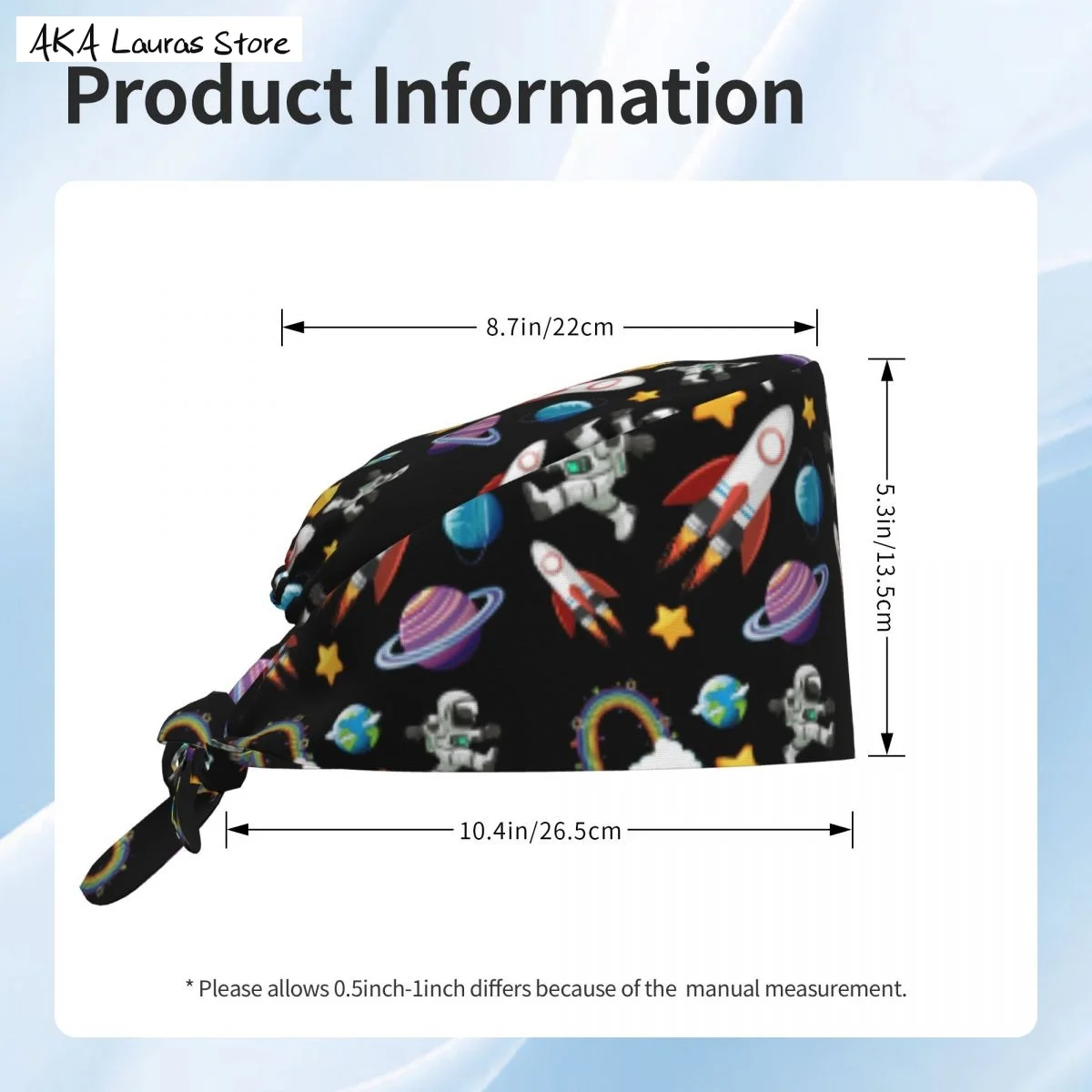 Wholesale Astronauts In Space Hat Cleaning Working Cap Funny Salon Nursing Cap Male Surgical Hat Scrub Caps