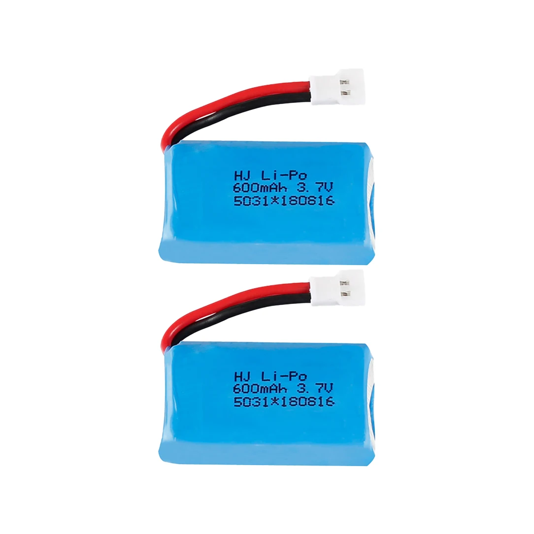 2 pz/lotto 1 PZ 3,7 V 600 mAh 752030   Batteria Lipo 25c per pezzo di ricambio drone quadricottero aereo Syma X9 X9S RC