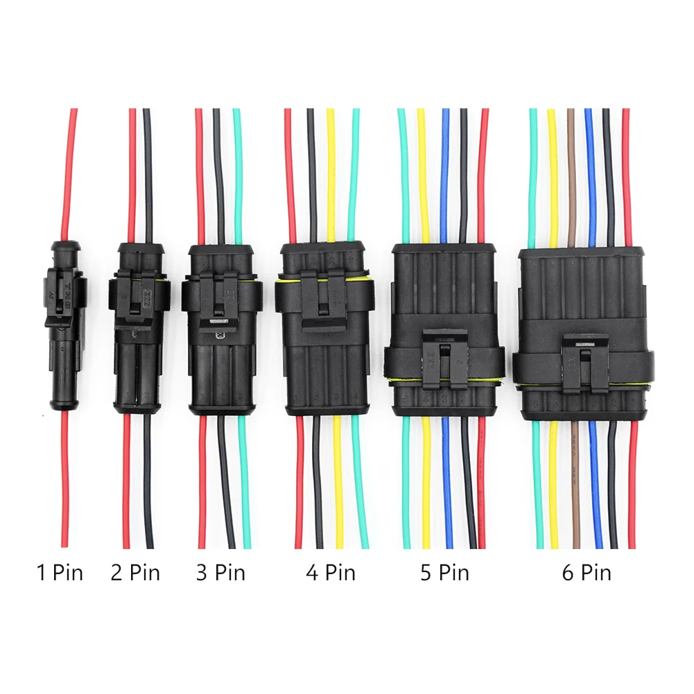 1/2/3/4/5/6 Pin Way Car Plug Wire 18 AWG harness for Car Motorcycle Waterproof Electrical Auto Connector Male Female Connector