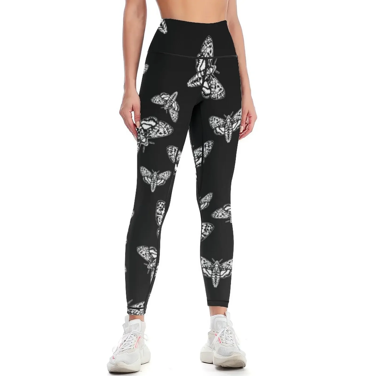 

Death Head Moths Leggings gym's clothing Women's sports pants Sports female Women's fitness Womens Leggings