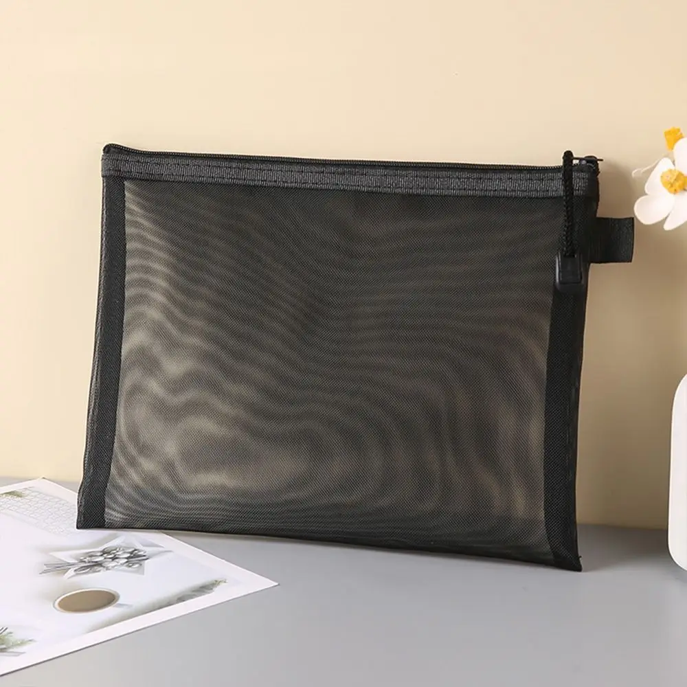 

Cosmetic Makeup Bags File Folders Pouch Paper Organizer Document Organiser Document Folder Mesh Zipper Archive Folder