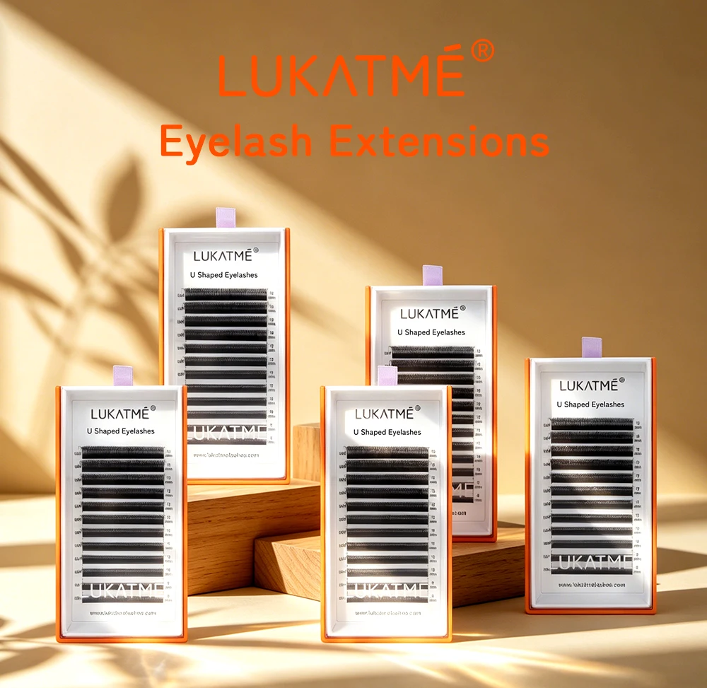 LUKATME U-förmige 3D 4D 5D 6D Wimpernverlängerungen U-Form YY Flatternde Wimpern Leichtgewichtige Nerz-Imitat U-Wimpern – Detail 1