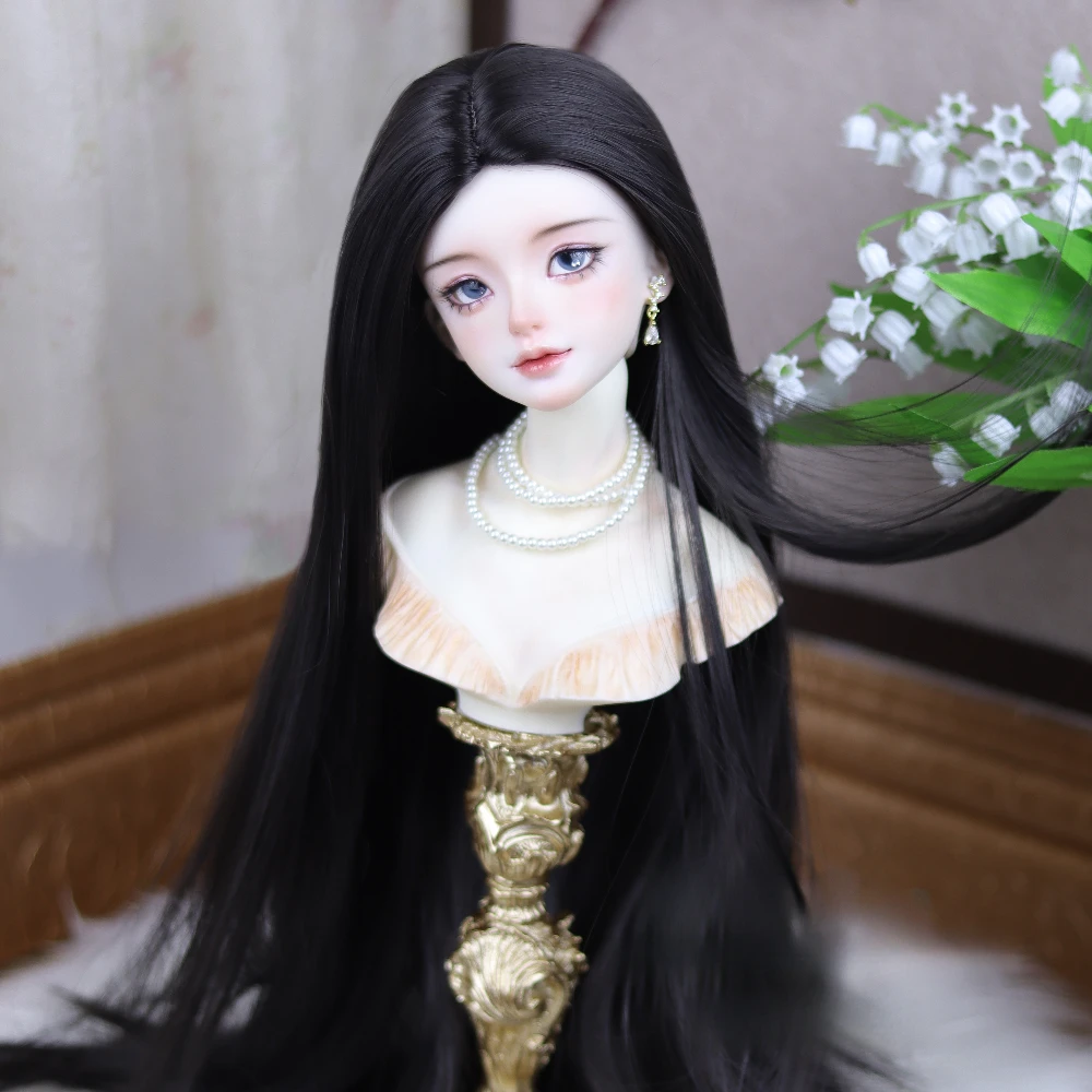 

(Customized) 1/3 1/4 1/6 Doll's Wig for 60/45/30cm Bjd Doll Long Straight Hair Girl Toys Gift Dress Up Doll Accessories, No Doll
