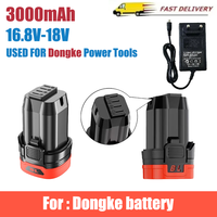 16.8V/18V 3.0Ah Battery for Dongke Brushless Hand Drills, Household Electric Screwdrivers, Tapping Cordless Impact Drills