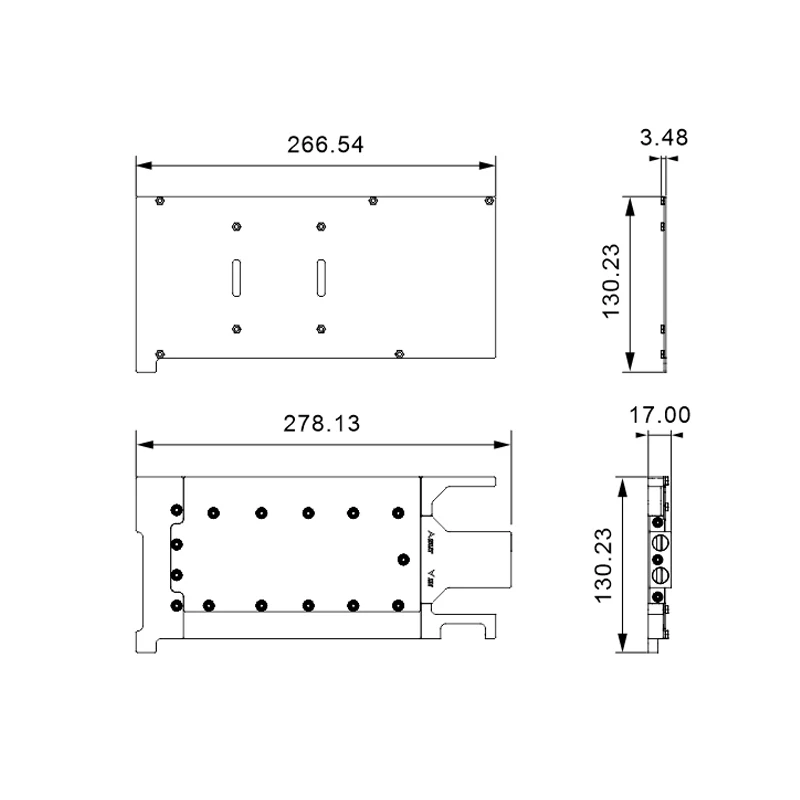 Bykski Metal Water Block Serve For NVIDIA Geforce RTX5090 32G D7 Turbo V1,BLOWER Graphics Card Cooling Cooler,N-RTX5090TURBO-SR