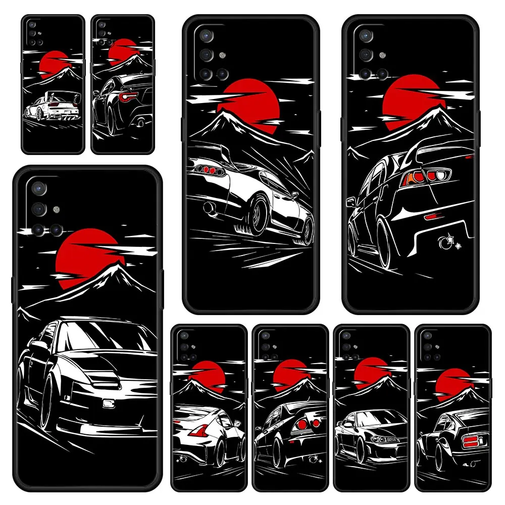 Japan JDM Sports Cars Male Men Phone Case For OnePlus Nord CE 2 9 8 7 7T 10 Pro 9RT 9R 8T Nord N100 N200 N10 5G Soft Black Cover