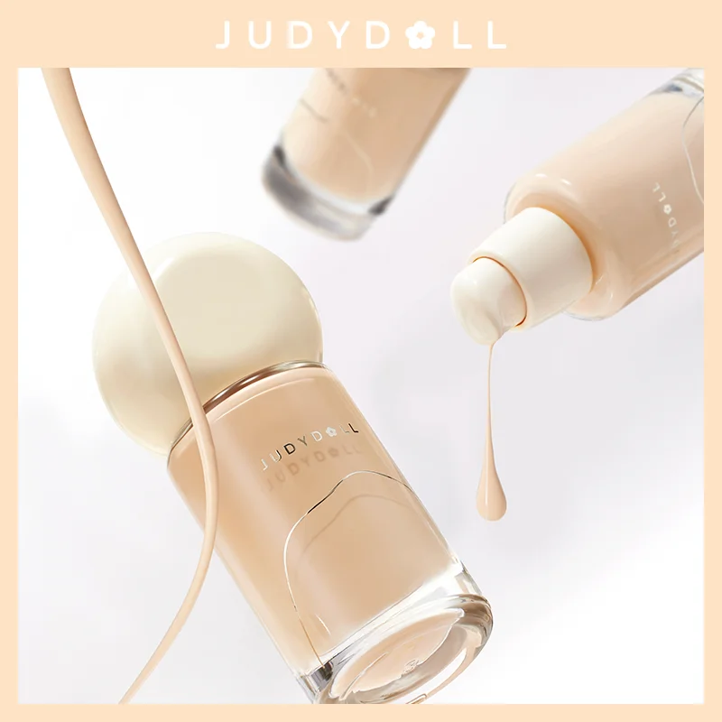 Judydoll Liquid Foundation Oil Control Longlasting Silk Cream Long Duration Concealer Creme Foundation Long Lasting Pattern