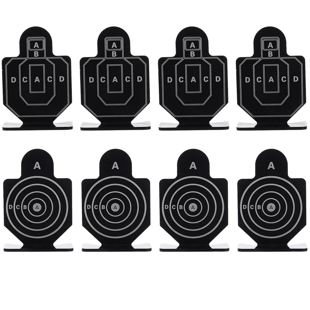 Shooting Range Targets Training Indoor Entertainment Portable Black Aluminum Alloy