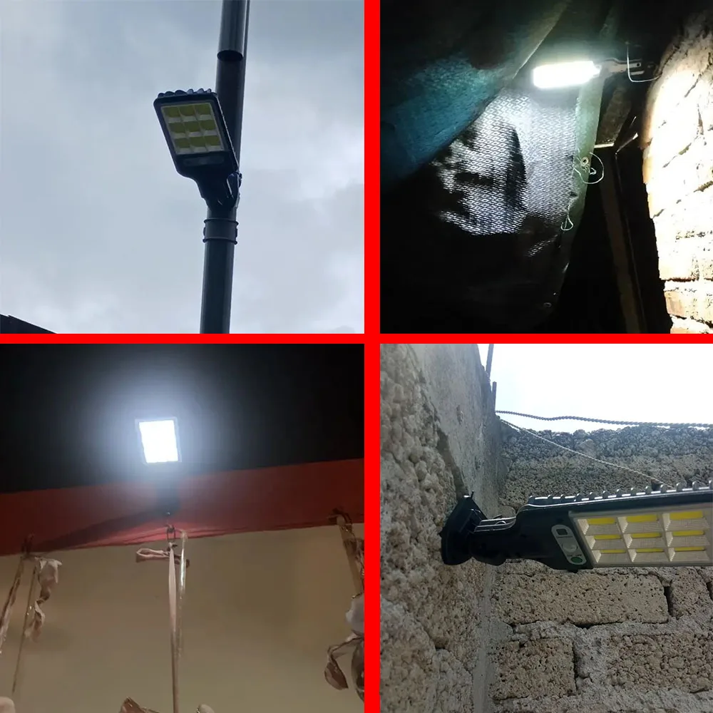 Luces solares LED para exteriores con Sensor de movimiento impermeable de 3 modos, iluminación de seguridad, farola de pared LED para camino de jardín y Patio