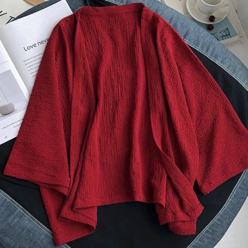 Sonnenschutzkleidung für Damen im Sommer, dünne kurze äußere Sonnenschutz-Cardigan-Schal-Kurzjacke