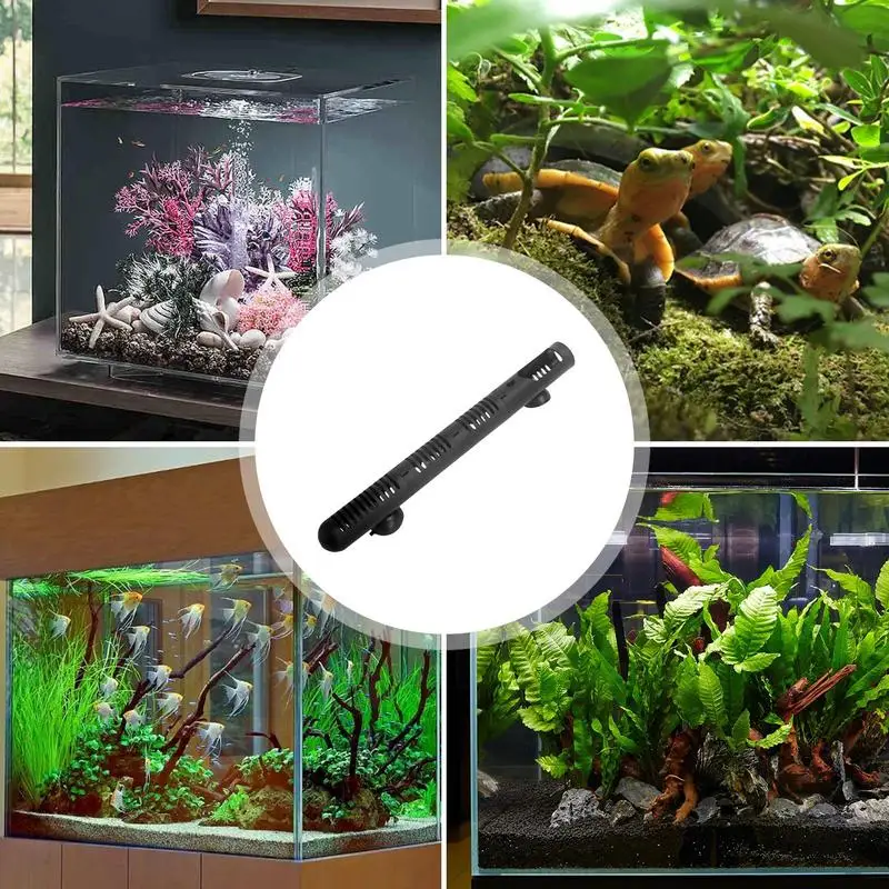 Fish Tank Heater Guard Aquarium Heater Protective Cover Aquarium Heating Rod Sleeve With Suction Cups Fish Tank Accessories