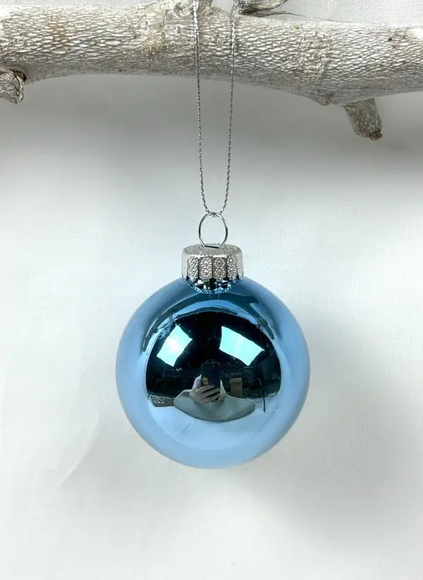 60mm Glass Ornaments Decorative Hanging Christmas Bauble Set Solid Shiny Opp-In Stock   Balls