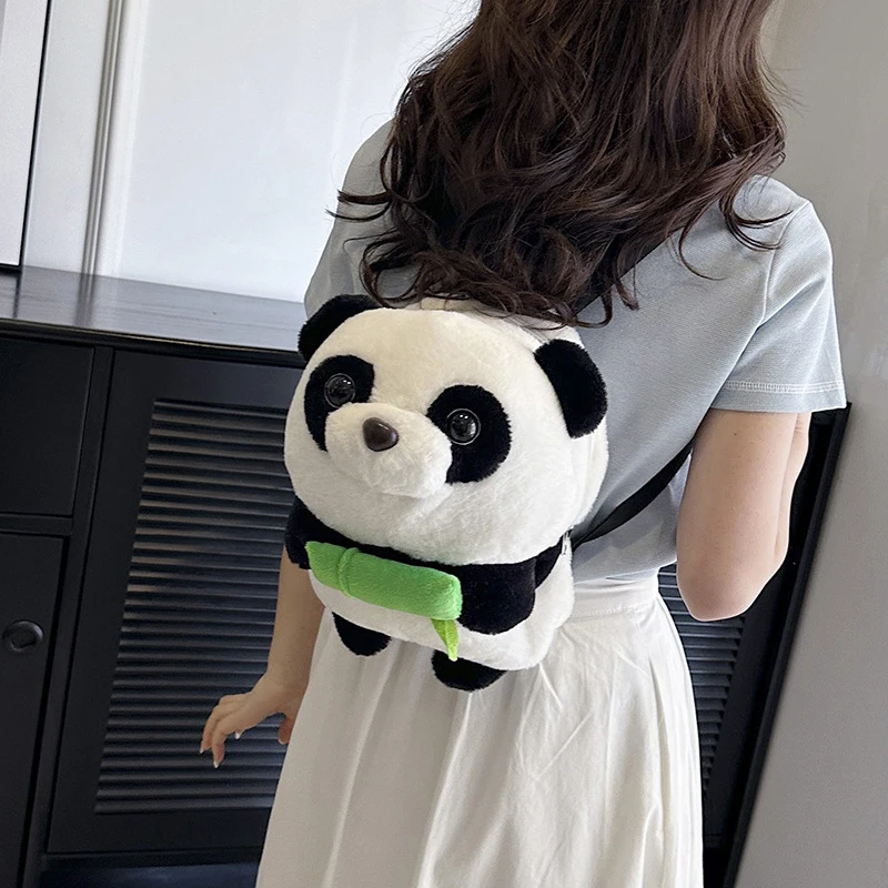 2023 New Fashion Internet Celebrity Cartoon Plush Doll Bag Soft Cute Girl Backpack