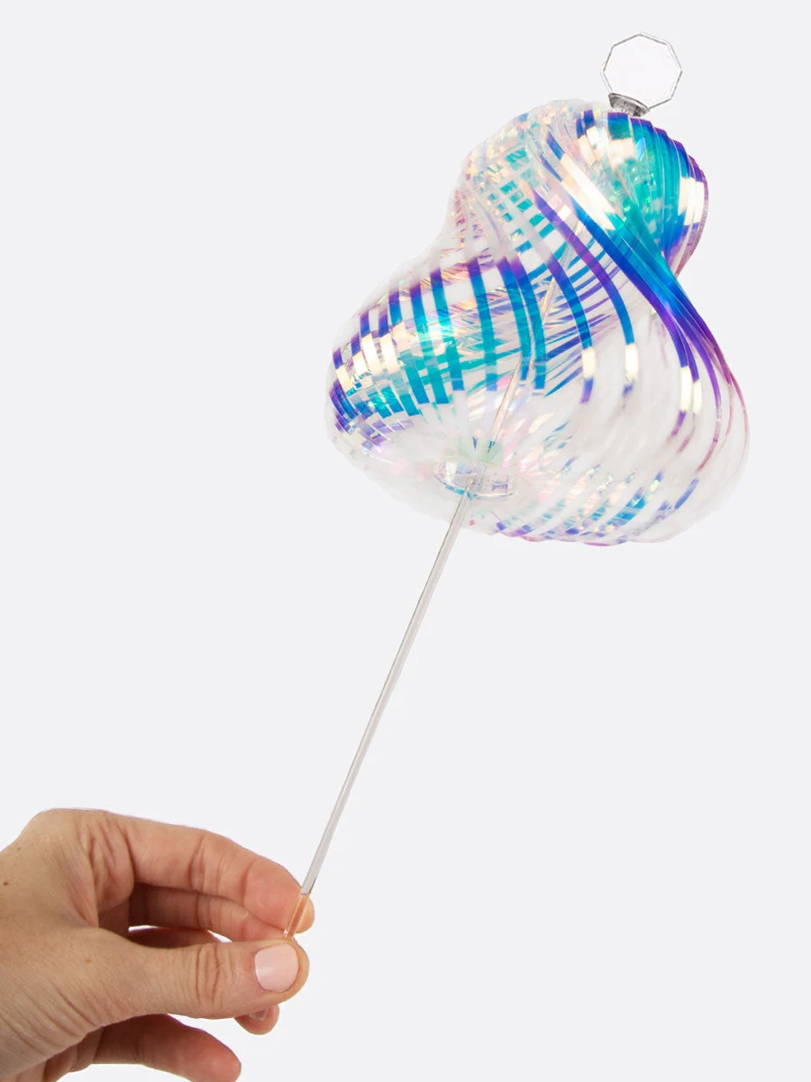 Magic Rainbow Bubble Stick Creative Stress Relief Large Size Rotating Boredom Release Toy for Children Festival Gifts