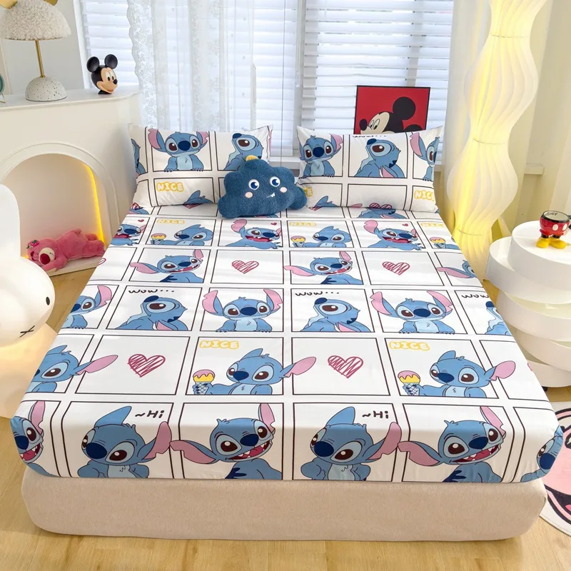 Anime Disney Stitch Bedding Lilo & Stitch Pillowcase Duvet Cover Bedclothes Bedroom Decor Kids Birthday Gifts Home Textile