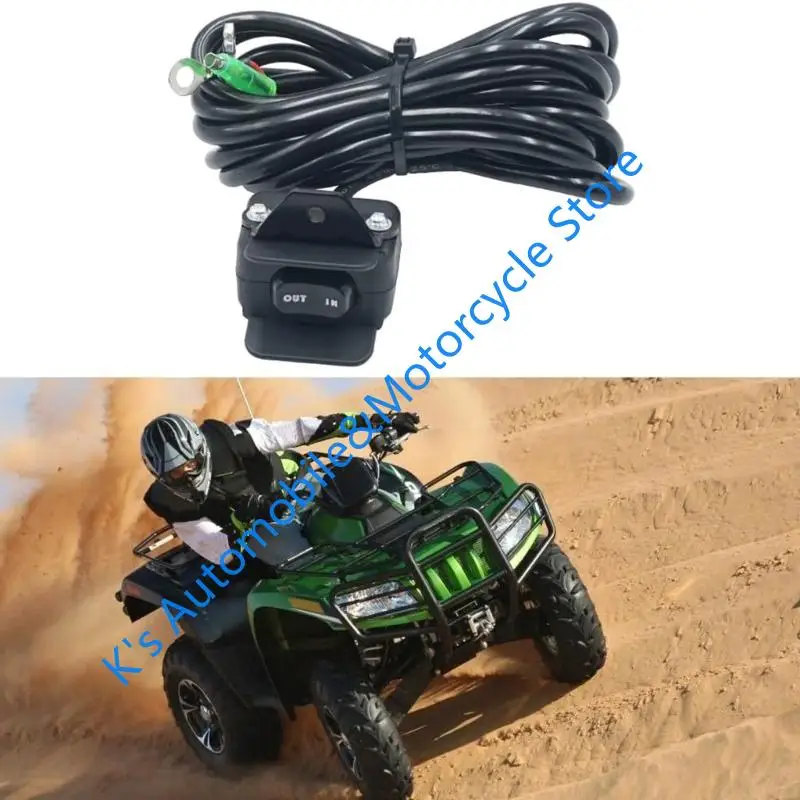 

Q39F 12V ATV Winch Thumb Switch Handlebar Control Line Replacement