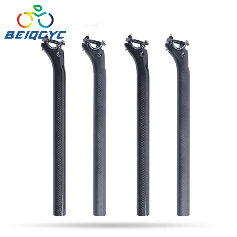 

31 8 carbon mtb seat and seatpost Offset 25mm 3K carbon fiber road bikes seat post 27 2 carbon bike parts