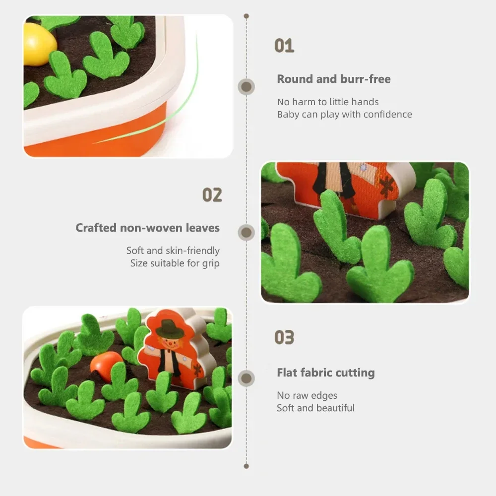 طفل سحب الجزرة لعبة الفجل الحصاد اللون شكل العد مطابقة لعبة طفل ديسكفورري لعبة تعليمية طفل هدايا عيد الميلاد