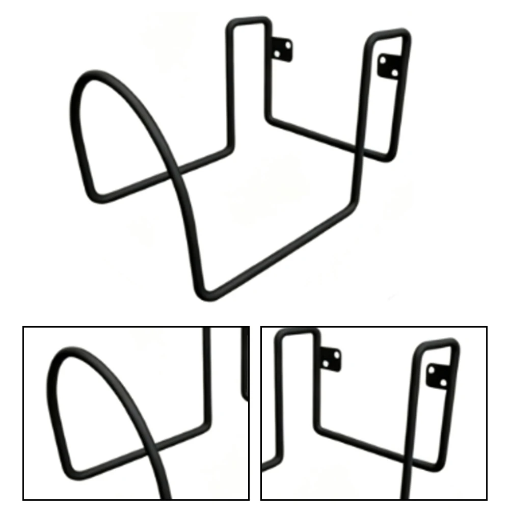 Outdoor Hose Storage Hook Wall Mounted for Fence Garage Backyard No Drill Mounting Solid Iron Build for Year Round Use